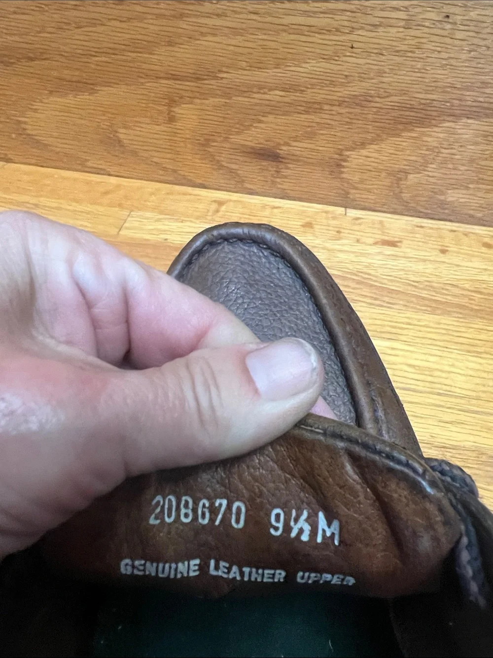 Duck Head Men's Dark Brown Leather Boat Shoes with Black Laces